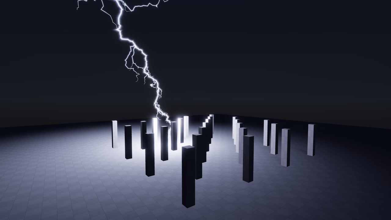 Lightning storm