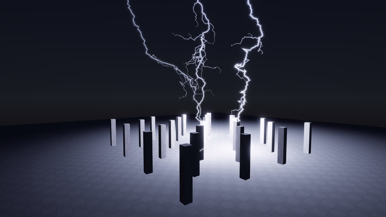 Lightning storm