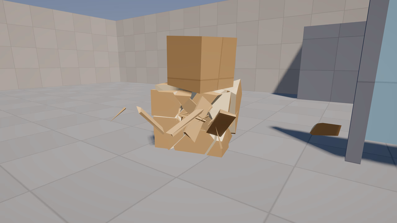 Broken crate